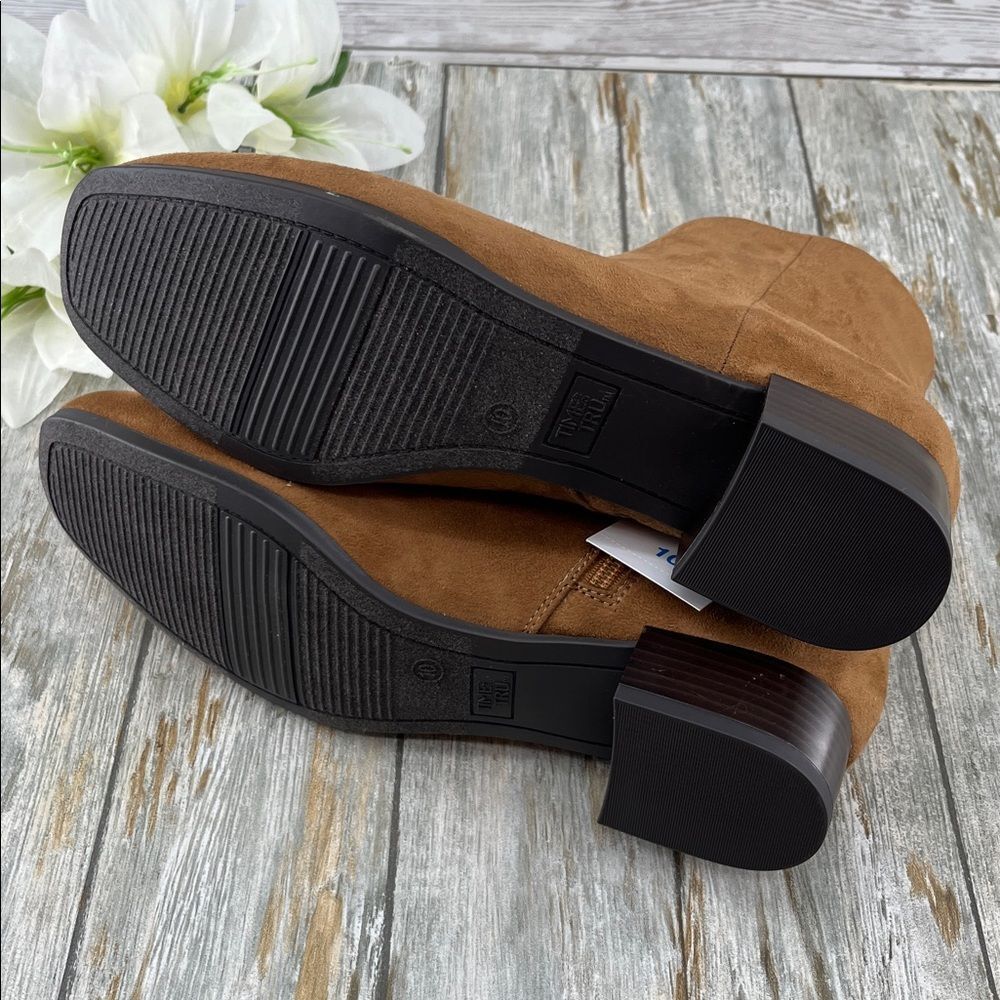 Women's Faux Suede Ankle Boots Shoes Size 10 - Picture 7 of 7